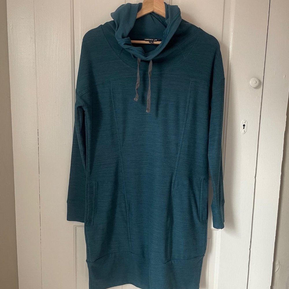 Toad and Co Intermosso Hooded Dress-Teal
